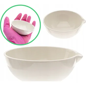 Napařovací miska porcelánová kulatá s výlevkou, objem 100 ml, glazovaná