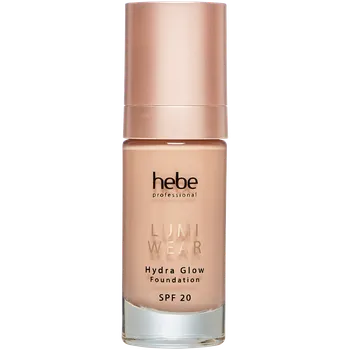 Přípravek na tvář Hebe Professional Lumi Wear Hydra Glow Foundation rozjasňující make-up na obličej s SPF20 5W sand, 30 ml