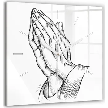 Hodiny Nástěnné hodiny SacroArte černé 60 cm