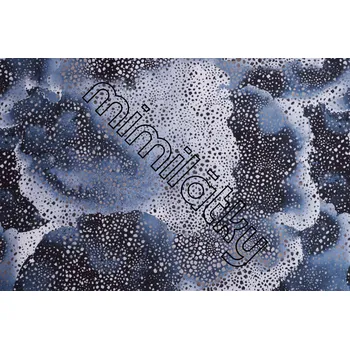 Dámské noční prádlo Zara satén noční hvězdná mlha modrá