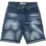 M.Sara Pánské modré džínové kraťasy 07 Barva: Modrá, Velikost: 31