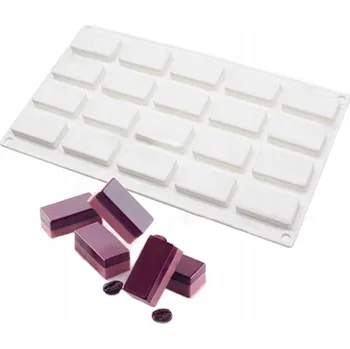 Nádoba na pečení Silikonová Forma na Monoporce OBDÉLNÍKY 20 Hnízd Dezerty Mousse Pralinky