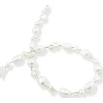 Náhrdelník Perlový náhrdelník světlý