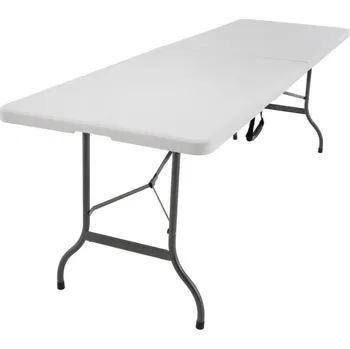 Zahradní stůl Turistický stůl Garthen 70 x 240 x 72 cm bílý