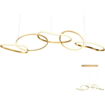 Redo Závěsné LED svítidlo Bias, délka 150cm Barva: Zlatá