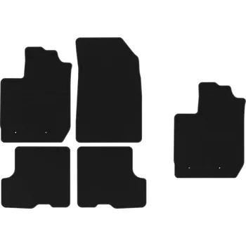 autokoberec Kobercové rohožky Edecor velurové 5 ks