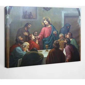 Obraz Tištěný Obraz na plátně Poslední večeře Ježíš Náboženství 30x20 cm