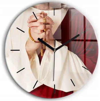 Hodiny Nástěnné hodiny SacroArte béžové 60 cm