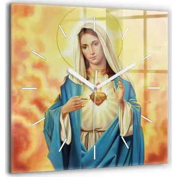 Hodiny Nástěnné hodiny SacroArte, odstíny žluté, 60 cm