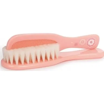 hřeben Sada hřebínek a kartáč na vlasy - KYTIČKY lososová - Canpol