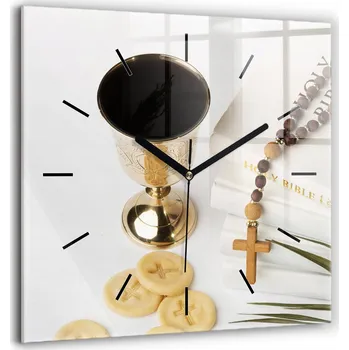 Hodiny Nástěnné hodiny SacroArte bílé 60 cm