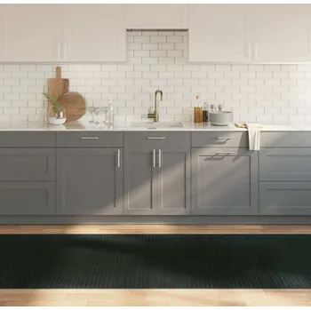 vidaXL Koberec obdélníkový 100 x 400 cm bambus [376954] Barva: Šedá