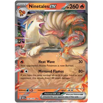 Karetní hra Pokémon TCG Ninetales Ex 038/165