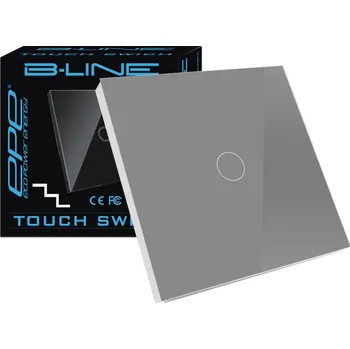 vypínač Dotykový schodišťový vypínač, pod omítku B-line, odstíny šedé KP-3600454