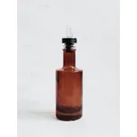 Láhev na olej, ocet, sirup hnědá VILO 200 ml s čirou nálevkou