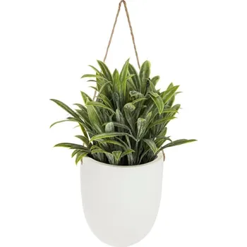 umělá květina Atmosphera umělá závěsná rostlina s dlouhými listy do obýváku moderní 20 cm