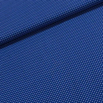 Bavlněné plátno Jolana JO004/08 bílý puntík na královsky modré 2 mm, š.150cm (látka v metráži)