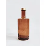 Láhev na olej, ocet, sirup hnědá VILO 500 ml se zlatým uzávěrem