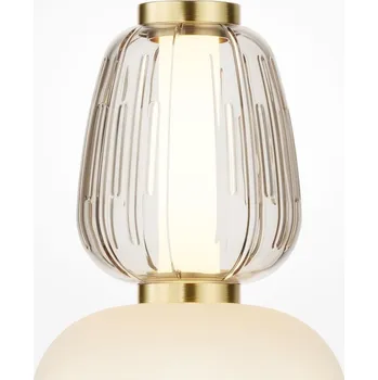 Lampička Maytoni Designová stolní LED lampa PATTERN, 28W, v. 67,5 cm, 3000K Barva: Zlatá