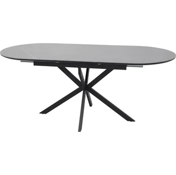 Jídelní stůl Nábytek PEGAS s.r.o. Jídelní stůl GASTON 140, Šedý mat/Černý mat