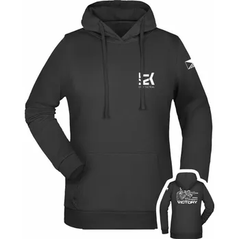 Dámská mikina Dámská mikina s kapucí KT Ghost - černá
