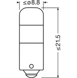 Zarovka, svetlo pro cteni (interier vozidla) ams-OSRAM 3893DWP-2BL