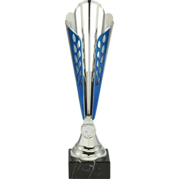 Stříbrnomodrý sportovní pohár 32 - 36 cm - 36 cm