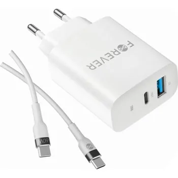 Rychlá nabíječka 30W se 2 vstupy USB a USB-C s kabelem pro Samsung S24 FE