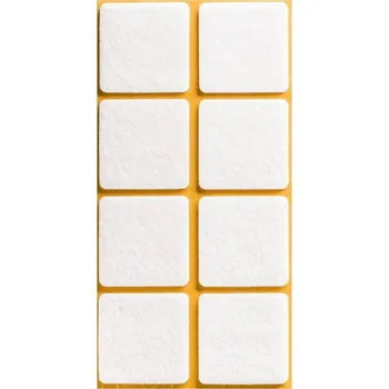 Podložka pod nábytek Plstěná podložka samolepicí bílá 38 mm 8 ks