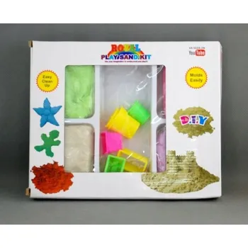 kinetický písek Eurobatt Kinetický písek 1000g 4 + formičky