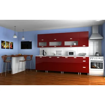 Kuchyňská linka Kuchyňská linka Saleri MDR 260 bordo lesk