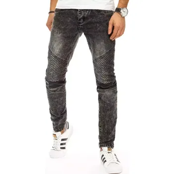 Pánské džíny Černé džíny s prošíváním na kolenou UX2942 Velikost: 31