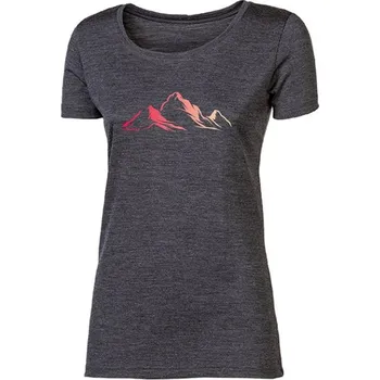 cyklistický dres Triko krátké dámské Progress VINKA MOUNTAINS merino šedý melír XL