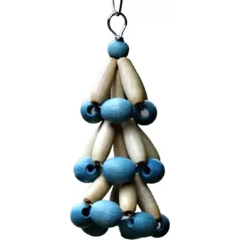 Vánoce Ozdoba Stromeček slámovo tyrkysový