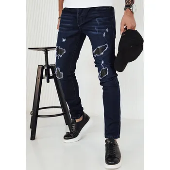 Pánské džíny Tmavě modré džíny s oděrkami UX4142 Velikost: XL