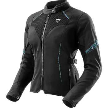 Moto bunda REBELHORN bunda JAX dámská black/mint - 7XL