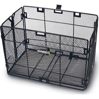 brašna na kolo Koš BASIL Catania nosič drátěný černý