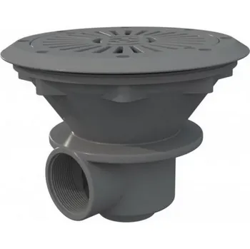 Dnová výpust kulatá 210mm Šedá RAL 7004