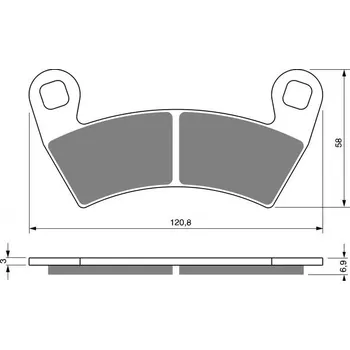 Brzda pro motocykl Brzdové destičky GOLDFREN 313 S33 OFF-ROAD FRONT