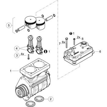 Kit: Piston + Rod - 9125109272