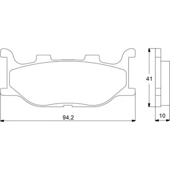 Brzda pro motocykl Brzdové destičky ACCOSSATO AGPA22 OR