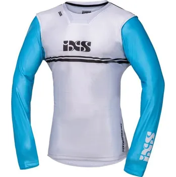 Moto dres Motokrosový dres iXS TRIGGER 4.0 X35018 light grey-turquoise-anthracite XL