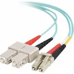 C2G LC-SC 10Gb 50/125 OM3 Duplex Multimode PVC Fiber Optic Cable (LSZH) - Síťový kabel - SC několik režimů (M) do multirežim LC (M) - 2 m - 2 m - optické vlákno - duplex - 50 / 125 mikron - OM3 - neob