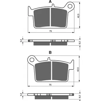 Auto-moto Brzdové destičky GOLDFREN 402 AD STREET