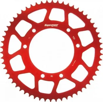 Řetězová sada pro motocykl Hliníková řetězová rozeta SUPERSPROX RAL-1131:58-RED červená