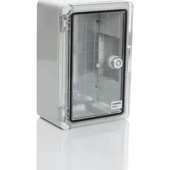 Rozvaděč PLASTIM Skříň PP3014 300x400x170mm , průhledná dvířka, IP65 PL-PP3014