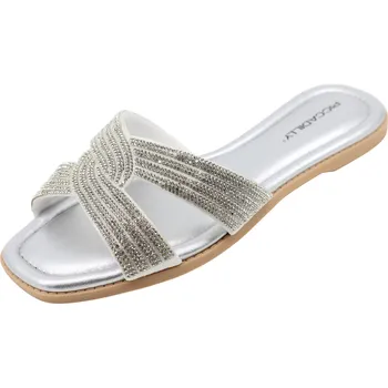 Dámské pantofle Dámské stříbrné pantofle PICCADILLY 508050-3 cristal Velikost: 39