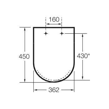 WC sedátko ROCA MERIDIAN WC sedátko Softclose (zpomalovací), nerez úchyty A8012A200B, A8012A2004