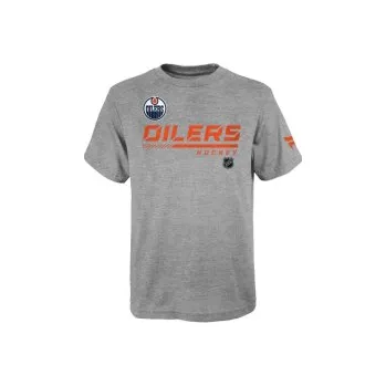 Dětské triko NHL Fanatics Edmonton Oilers Apro Prime (šedá), Velikost 8 let (140 - 150 cm)