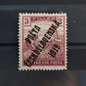 Sběratelství Známka ČSR PČ 1919 , 3f, Pof.102*, II. typ přetisku